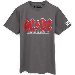 AC/DC T-shirt Kids Girls Boys Laten Er zijn Rock Charcoal Album Band Top 5-6 jaar