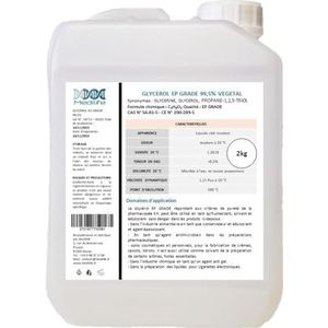 2 L Plantaardige glycerine (Glycerol) EP Grade 99,5% Zuiverheid 99,7% Voedsel Gosmetische Glycerol 100% Natuurlijk