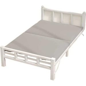 ROUZIHU Dutje Bed Opklapbed Eenpersoons Thuisbed Kantoor Dutje Volwassen Draagbare Hardboard Wieg Ijzeren bedden(190X70cm)
