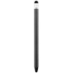 Dual Tips Touchscreen Stylus Pen Voor Tablet Tekening Universele Tablet Smart Phone Capacitieve Screen Touch Pennen (zwart)
