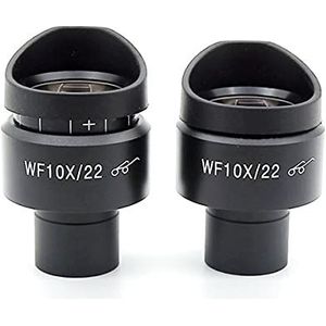 Smicroscoop Accessoires Voor Volwassenen 2 STKS WF10X/22mm Verstelbare Veld Oculair Optische Lens Voor Biologische Microscoop Microscoop