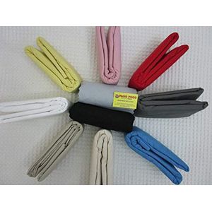 PAGO POCO Hoeslaken voor tweepersoonsbed, effen, maat XXL, 180 x 210 + 30 cm, 100% katoen uit natuurlijke vezels, in alle kleuren (taupe)