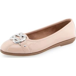 Aerosoles Big Bet Ballet Flat voor dames, Cipria Patent Pu, maat 36 EU, Cipria Patent Pu, 6 UK Wide