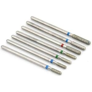 Nagelschuurkop, 7-delige set diamantnagelboortjes for manicure(No12)