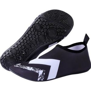 Waterschoenen for dames en heren, instappers for blote voeten, aqua yogasokken for zwemmen, zwembad, strand, surfen, rivier(18,Xs-1 pair)