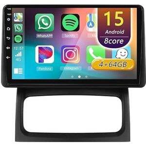 Android 15 Radio,voor Renault Clio 2 2000-2012, 9 Inch Touchscreen Autoradio Met Wireless CarPlay Android Auto Bluetooth WIFI GPS-navigatie Swc(A 4core (2G+32G))