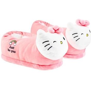 Hello Kitty - Pantoffels - Roze - Pluche - Antislipzool