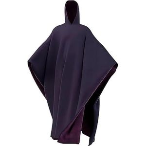 Gewogen Mantel Met Capuchon, Unisex, Losse Pasvorm, Oversized, Losse, Draagbare Deken, Mantel Met Zachte Imitatiebont, Mantel Met Capuchon For Unisex(Dark Purple)