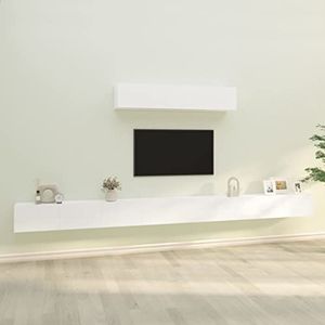 Prolenta Premium - 6-delige tv-meubelset van wit multiplex