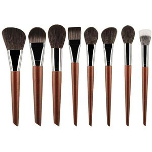 Make-upborstel Houten handvat Synthetische borstel Make-uptool for beginners Cosmet (Size : F-8)