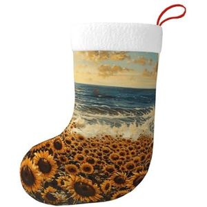 MGGAklp Zonnebloemen Zee Print Kerst Kousen Snoep Zakken Voor Familie Vakantie Party Kerstboom Decoraties