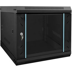 vidaXL - Netwerk Kabinet - Zwart - 53 x 60 x 45 cm - Staal