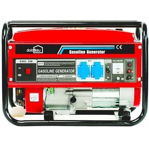 Doitbau - Stroomgenerator - Benzine - 3000 W - 2/5 Stopcontacten - Noodstroomaggregaat Stil