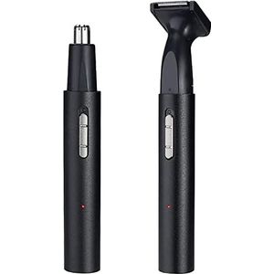 2-in-1 neus- en oortrimmer voor mannen, draadloze en pijnloze elektrische epilator, USB-oplaadbaar