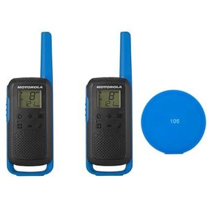Motorola TALKABOUT T62 BLUE draagbare PMR radio kit set met 2 stuks + Gift Sticky Pad Blauw