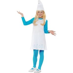 Funidelia | Smurfin kostuum OFFICIËLE voor meisjes The Smurfs - Kostuum voor Kinderen, Accessoire verkleedkleding en rekwisieten voor Halloween, carnaval & feesten - Maat 5-6 jaar - Blauw