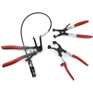 3-Stukken Rechte Hals Spring Band Klemptangen, Slangklemtangen, Hoekse Slangklemmen Tangen Met Draad Shaft Verwarming Olie Waterslang 650 Mm Voor Auto