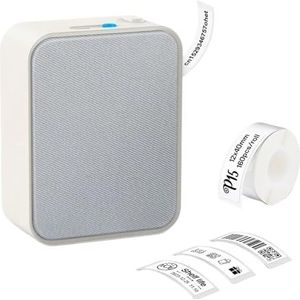 Thermisch Printer Draagbare Miniprinter P15-labelprinter Geen Inkt Nodig Bluetooth Thermische Printer Zelfklevende Etiketteermachine Duidelijk Snel(Gray)