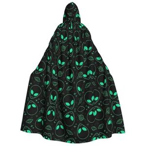LHMDPBE Mannen Vrouwen Hooded Halloween Kerstfeest Cosplay Kostuums Gewaad Mantel Cape Unisex Aliens Prints