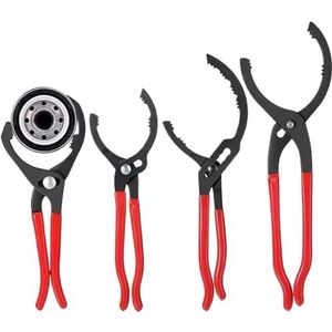 1 x 10/12/14/16 inch auto-oliefiltertang, kraagtype-sleutel, oliefilter demontagegereedschap, sleutel voor filterelement voor vrachtwagenreparatie (12-inch)