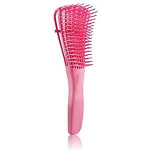 1 x hoofdhuid-massagekam, haarborstel voor vrouwen, ontwarren, haarborstel, anti-knopen, haarborstel, acht rijen kamtanden, type kam (roze).