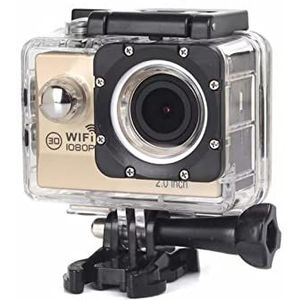 Buitensportcamera Hd Waterdichte sporten DV WIFI Sportcamera Wide-Angle Shooting(Color:Golden)
