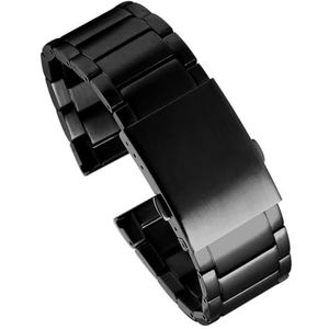 dayeer Zwart Roestvrij Stalen Horloge Armband Voor Diesel DZ4316 DZ7395 DZ7305 Solid Metal Horloge Band Strap Voor Mannen (Color : A2, Size : 22mm)