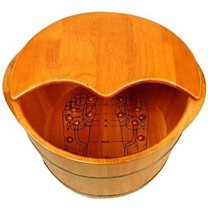 Voetbad, Wooden Foot Bath Barrel, glad en delicaat Pedicure Vaten Pedicure Bowl Spa Massage for het weken Voeten Massager Foot Tub (Color : B)