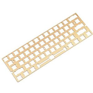 ANSI Geanodiseerd Aluminium Positionering Board Plaat Ondersteuning voor GH60 60% Toetsenbord DIY Ondersteuning Costar Stabilisatoren Cherry PCB Stabilisatoren (Goud)