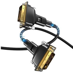 Glasvezelkabel DVI naar buis doorvoer 24 + 1 digitale audiokabel voor thuiskantoor projector, computerkabel (kleur: H, maat: 40)