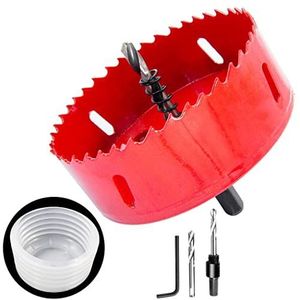 100mm Gatzaag en Gatzaag Accessoires Stofbak 2PCS set, LAIWEI gatzaag stofafscheider voor alle gatzagen tot 125mm snijdiameter