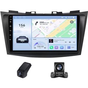 Draadloze Carplay Android 14 Autoradio 2 Din 9 inch autoradio geldt voor Suzuki Swift 4 2011-2017 met Android Auto Navi GPS-navigatie WIFI 9 inch met Bluetooth/Achteruitrijcamera(X2)