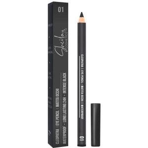 Sheila Cosmetics Cleopatra, waterdichte oogstift, zachte en kleurbare textuur, lange levensduur 24 uur, oftalmologisch getest, 100% Made in Italy, intens zwart