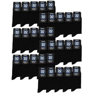 Occulto heren zwarte sokken pak van 10-30 (model: Hermann) 30 Paar |Zwart 39-42
