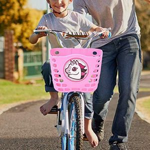 BROLEO Kinderscootermand fietsmand kindermand fiets winkelen outdoor fiets kinderen (roze)