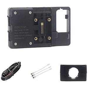 Telefoonhouder Navigatiebeugel Motor Motorfiets Telefoon GPS Mount Navigatie Beugel USB Draadloos Opladen Voor CYCLONE RT3 RT 3 Uitbreiding Stand Multifunctionele Lat(Size:Wireless 22mm Clip)