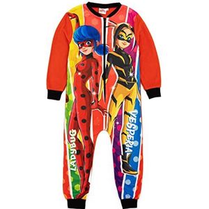 Wonderbaarlijke Meisjes Rode Onesie | Alles-in-één loungekleding van fleece | Lieveheersbeestje Vesperia | Pyjama voor kinderen PJ's Slaappak Nachtkleding | Gezellige cadeauartikelen - 7-8 jaar