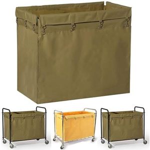 Vervangende voeringzak voor waswagen, Rechthoekige uitneembare waszak for waskarren, commerciële for, machinewasbare vervangende stoffen zak(85x55x60cm)