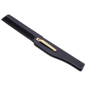 Kam 2 Stuks Opvouwbare Haar Kam Pocket Clip Haar Snor Baard Kam Haar Styling Tool Kappers Kam (Type 2)