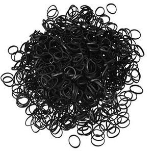 WanBeauty 1000Pcs Hair Scrunchies Hair Bands Hair Bobbles Elastic Hair Rope Ties Women Girls Bind Ponytail Holder Rubber Band Great Gift for Holiday Seasons Black