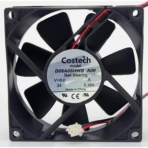 COSTECH fan 8CM D08A05HWB A00 24V 0.16A 2-wire inverter cooling fan