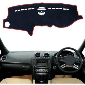 Auto Dashboard Cover Beschermend Vermijd Licht Tapijt Auto Dashboard Mat Anti-UV Antislip Accessoires geschikt voor Mercedes geschikt voor Benz M Class W164 2006~2011 ML350 ML250 AMG