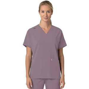 Carhartt Dames Oversized V-hals Scrub Top, Lavender Mist, XS