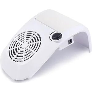 Professionele nagelstofzuiger voor nagels, krachtig, voor manicure, nagelstudio, instelbare snelheid, stofafzuiging voor manicure (wit)