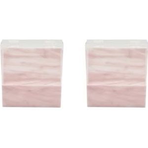 2 Set Wimper Extension Opbergdoos Pincet Organizer Case Stand Houder Roze, 14,5 x 4,5 x 16,2 cm