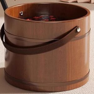 PA-DABAOO - Houten Voetbad - Retro - Huishoudelijk Voetbad Met Handgreep