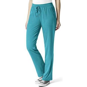 WonderWink 5129PTEALXLP Aero Flex Utility Cargo Pant, Blauwblauw, Petite-XL maat