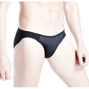 BaronHong Camel Toe Gaff Panty Shaping Brief voor heren, crossdresser travestite, zwart, L