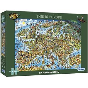 Gibsons - Dit is Europa puzzel meerkleurig (G7113)