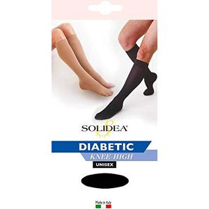 Solidea Diabetic Knie-hoge Knie-hoge Kleur Zwart Maat 4-xl